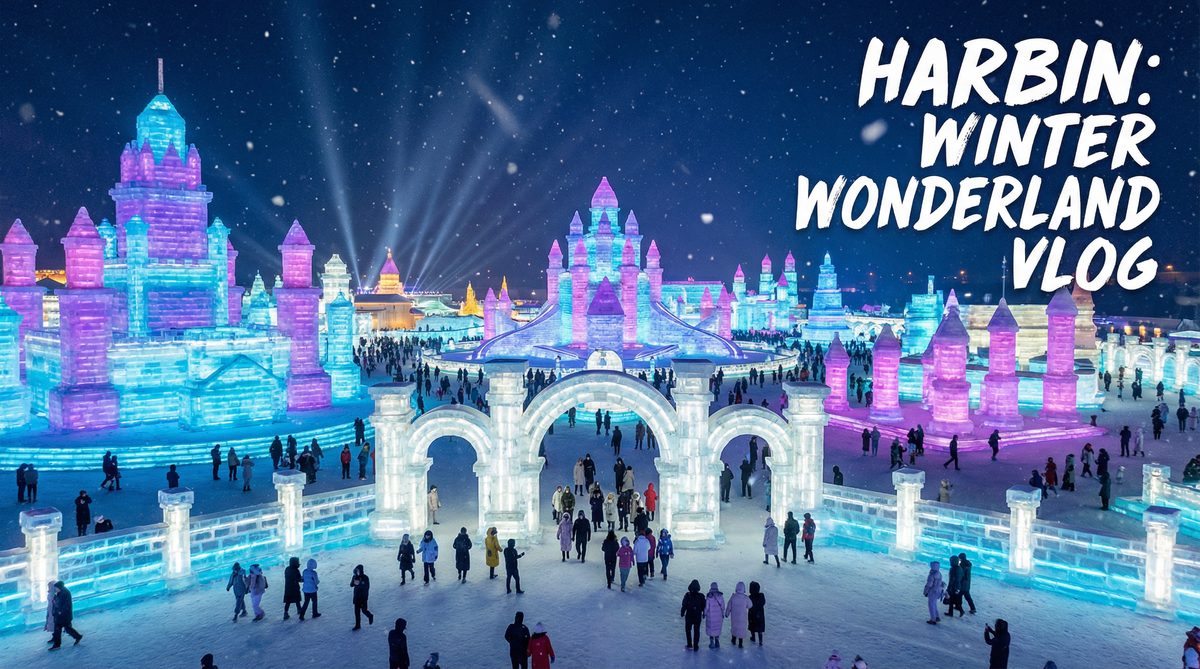 糖心vlog哈尔滨冰雪大世界视频